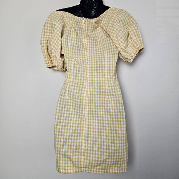 Nasty Gal Tie Bust Mini Gingham Dress - Picture 8 of 9